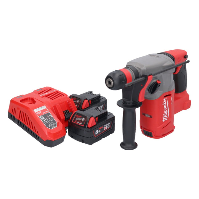 Marteau combiné à batterie Milwaukee M18 CHX-502 18 V 2,5 J SDS plus brushless + 2x batteries 5,0 Ah + chargeur