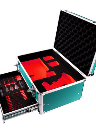 Toolbrothers TX Coffret de transport en aluminium pour Visseuse à percussion Makita DTD 152 + Set de forets, 70 pcs. + Insert pour Visseuse et accessoires