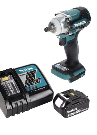 Makita DTW 300 RF1 Atornillador de impacto inalámbrico 18 V 330 Nm 1/2" sin escobillas + 1x batería 3,0 Ah + cargador