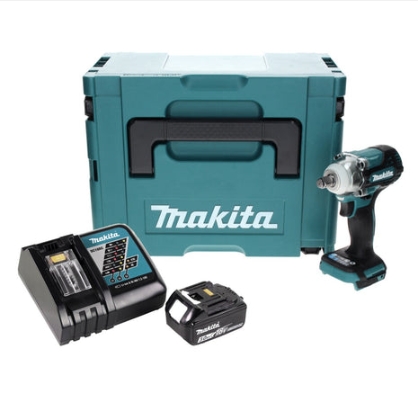 Makita DTW 300 RF1J Atornillador de impacto inalámbrico 18 V 330 Nm 1/2" sin escobillas + 1x batería 3,0 Ah + cargador + Makpac