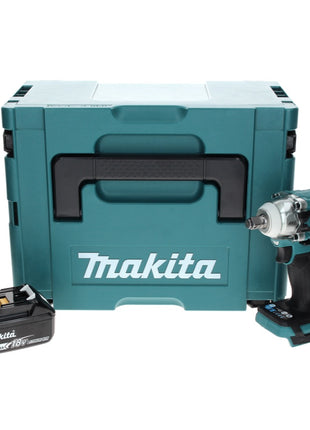 Makita DTW 300 M1J Visseuse à chocs sans fil 18 V 330 Nm 1/2" Brushless + 1x Batterie 4,0 Ah + Makpac - sans chargeur