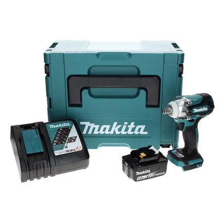Makita DTW 300 RM1J Visseuse à chocs sans fil 18 V 330 Nm 1/2" + 1x Batterie 4,0 Ah + Chageur + Coffret Makpac