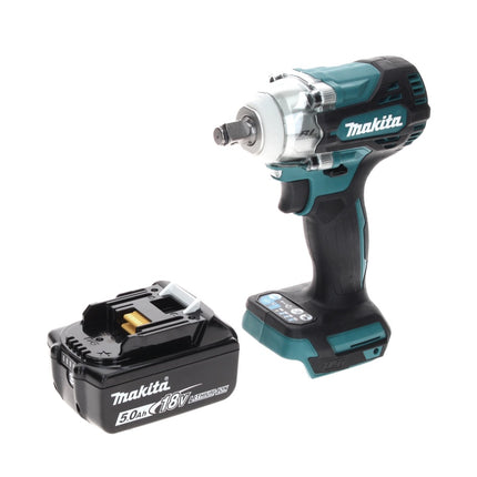 Makita DTW 300 T1 Visseuse à chocs sans fil 18 V 330 Nm 1/2" brushless + 1x Batterie 5,0 Ah - sans chargeur