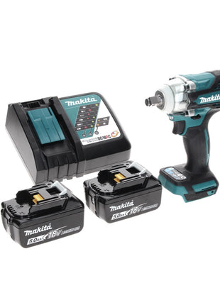 Makita DTW 300 RT Visseuse à chocs sans fil 18 V 330 Nm 1/2" Brushless + 2x Batteries 5.0 Ah + Chargeur