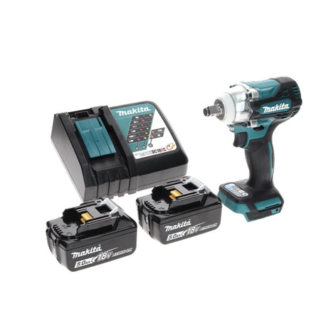 Makita DTW 300 RT Visseuse à chocs sans fil 18 V 330 Nm 1/2" Brushless + 2x Batteries 5.0 Ah + Chargeur