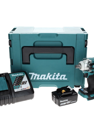 Makita DTW 300 RT1J akumulatorowy klucz udarowy 18 V 330 Nm 1/2" bezszczotkowy + 1x akumulator 5,0 Ah + ładowarka + Makpac