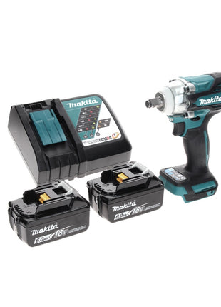 Llave de impacto a batería Makita DTW 300 RG 18 V 330 Nm 1/2" sin escobillas + 2x baterías 6,0 Ah + cargador