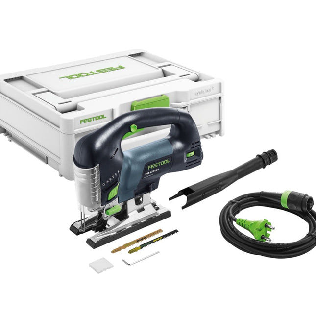 Festool CARVEX PSB 420 EBQ-Plus Pendelstichsäge ( 576186 ) + 2x Sägeblätter + 1x Splitterschutz + systainer - Toolbrothers