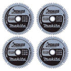 Makita CCXF16556EL EFFICUT Lame de scie circulaire 165 x 20 x 1,45 mm - 56 dents - pour bois, stratifié et plastique - 4 pcs. (2x B-57320)