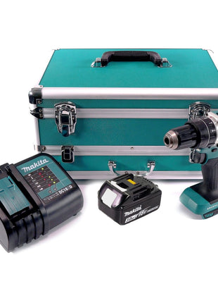 Makita DHP 484 SF1TX perceuse à percussion sans fil 18 V 54 Nm sans balais + 1 batterie 3,0 Ah + chargeur + jeu de 70 forets + coffret en aluminium TX