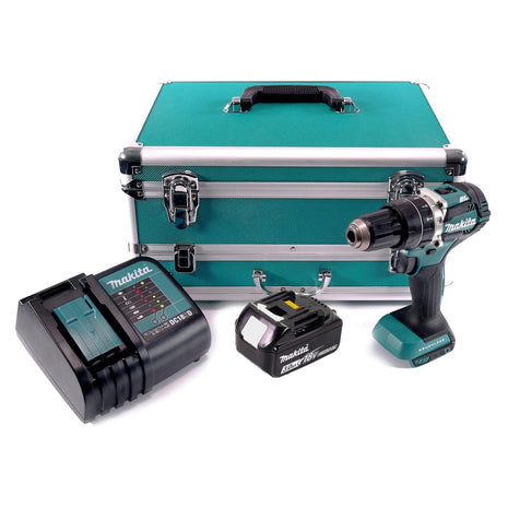 Makita DHP 484 SF1TX perceuse à percussion sans fil 18 V 54 Nm sans balais + 1 batterie 3,0 Ah + chargeur + jeu de 70 forets + coffret en aluminium TX