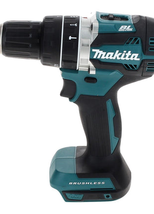 Makita DHP 484 ST1TX Perceuse à percussion sans fil 18 V 54 Nm Brushless + 1x Batterie 5,0 Ah + Chargeur + Coffret aluminium TX + Jeu d’embouts et de forets, 70 pcs.