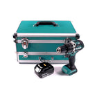 Makita DHP 484 G1TX Perceuse-visseuse à percussion sans fil 18 V 54 Nm Brushless + 1x Batterie 6,0 Ah + Jeu de mèches 70 pièces + Mallette en aluminium TX - sans chargeur