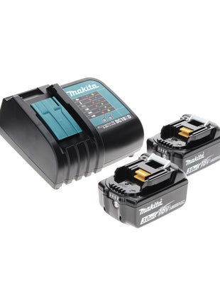 Makita DHP 482 SFTX perceuse à percussion sans fil 18 V 62 Nm + 2 batteries 3,0 Ah + chargeur + jeu de 70 forets + mallette en aluminium TX