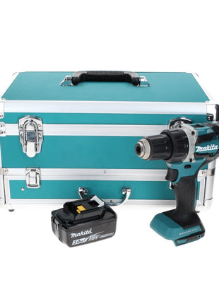 Makita DDF 484 F1TX taladro atornillador inalámbrico 18 V 54 Nm sin escobillas + 1x batería 3,0 Ah + juego de brocas de 70 piezas + maletín de aluminio TX - sin cargador