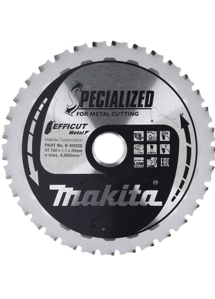 Makita MCCS15033E Hoja de sierra SPECIALIZED EFFICUT 150 x 20 x 1,1 mm (B-69325) 33 dientes para metal