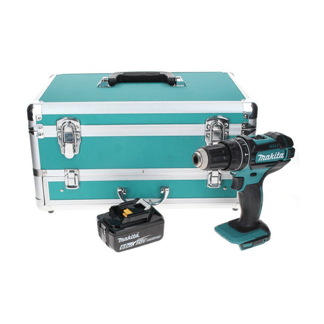 Makita DHP 482 G1TX Perceuse à percussion sans fil 18 V 62 Nm + 1x Batterie 6,0 Ah + Jeu de 70 mèches + Mallette en aluminium TX - sans chargeur