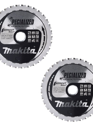 Makita MCCS15033E Lame de scie SPECIALIZED EFFICUT 150 x 20 x 1,1 mm - 2 pièces (2x B-69325) 33 dents