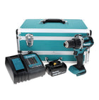 Makita DDF 484 ST1TX Perceuse-visseuse sans fil 18 V 54 Nm Brushless + 1x Batterie 5,0 Ah + Chargeur + Jeu de mèches - 70 pièces + Coffret aluminium TX