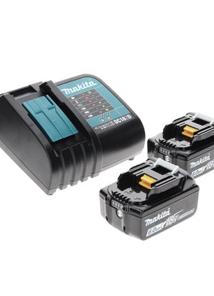 Makita DDF 484 SGTX Perceuse-visseuse sans fil 18 V 54 Nm Brushless + 2x Batteries rechargeables 6,0 Ah + Chargeur + Jeu de 70 mèches + Mallette en aluminium TX