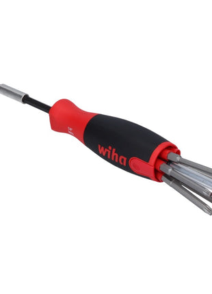 Wiha LiftUp Schraubendreher mit 6 Bit Magazin 1/4" 70 mm magnetisch ( 3803-01022 38590 ) - Toolbrothers