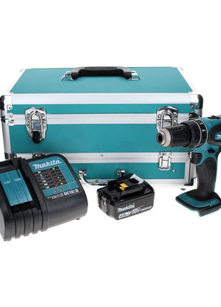 Makita DHP 456 SM1TX Akku Schlagbohrschrauber 18 V 50 Nm + 1x Akku 4,0 Ah + Ladegerät + 70 tlg. Bit Bohrer Set + TX Alu Koffer