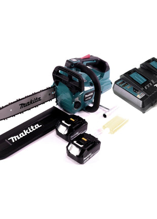 Tronçonneuse à batterie Makita DUC 306 PM 36 V (2x 18 V) sans balais 30 cm + 2x batterie 4,0 Ah + double chargeur