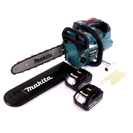 Motosierra a batería Makita DUC 306 T 36 V (2x 18 V) sin escobillas 30 cm + 2x batería 5,0 Ah - sin cargador