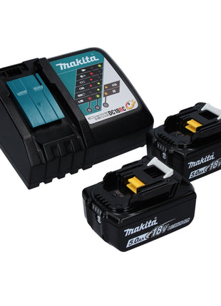 Tronçonneuse à batterie Makita DUC 306 RT 36 V (2x 18 V) sans balais 30 cm + 2x batteries 5,0 Ah + chargeur