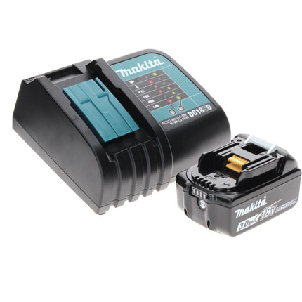 Makita DHP 485 SF1TX perceuse à percussion sans fil 18 V 50 Nm sans balais + 1 batterie 3,0 Ah + chargeur + jeu de 70 forets + coffret en aluminium TX