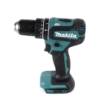 Makita DHP 485 T1TX Perceuse visseuse à percussion sans fil 18 V 50 Nm Brushless + 1x Batterie 5,0 Ah + Coffret aluminium TX + Jeu d’embouts et de forets, 70 pcs. - sans chargeur