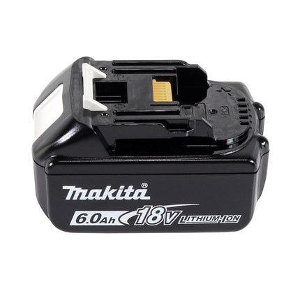 Makita DHP 485 G1TX Perceuse-visseuse à percussion sans fil 18 V 50 Nm Brushless + 1x Batterie 6,0 Ah + Jeu de 70 mèches + Mallette en aluminium TX - sans chargeur