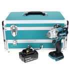Makita DTW 285 T1TX Visseuse à chocs sans fil 18 V 280 Nm 1/2