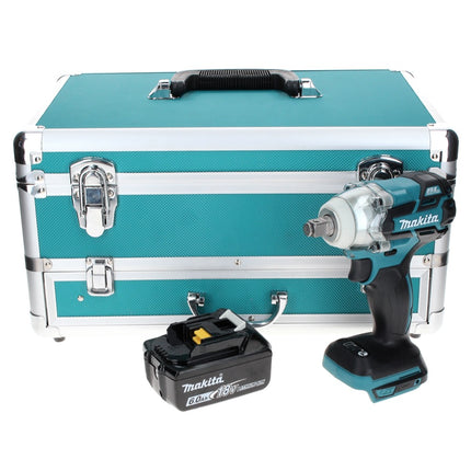 Makita DTW 285 G1TX Visseuse à chocs sans fil 18 V 280 Nm 1/2" Brushless + 1x Batterie 6,0 Ah + Jeu de mèches 70 pièces + Mallette TX - sans chargeur