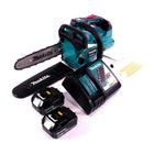 Makita DUC 256 RM Tronçonneuse à chaîne sans fil 36 V ( 2x 18 V ) Brushless 25 cm + 2x batterie 4,0 Ah + chargeur