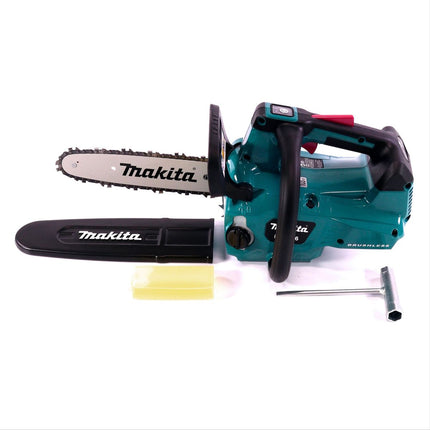 Makita DUC 256 RM Tronçonneuse à chaîne sans fil 36 V ( 2x 18 V ) Brushless 25 cm + 2x batterie 4,0 Ah + chargeur