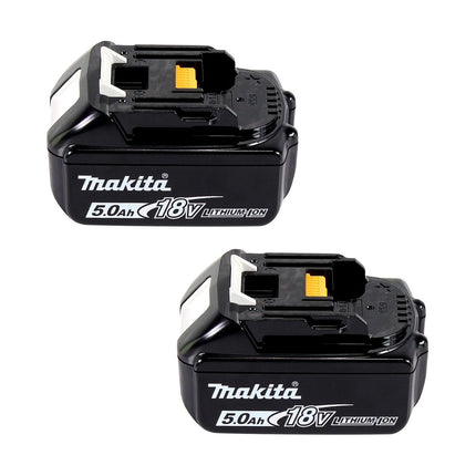 Makita DUC 256 T Tronçonneuse à chaîne sans fil 36 V ( 2x 18 V ) Brushless 25 cm + 2x batterie 5,0 Ah - sans chargeur