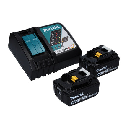 Makita DUC 256 RT Tronçonneuse à chaîne sans fil 36 V ( 2x 18 V ) Brushless 25 cm + 2x batterie 5,0 Ah + chargeur