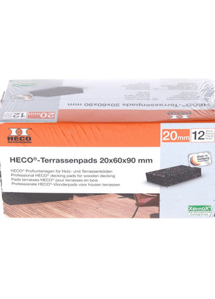 HECO Terrassen Pads Gummi Rutschfest 20 mm 12 Stk. ( 49772 )