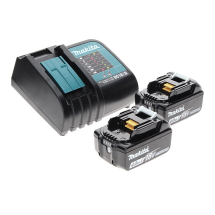 Makita DTW 180 SMTX Visseuse à chocs sans fil 18 V 180 Nm 3/8" Brushless + 2x Batteries 4.0 Ah + Chargeur + Jeu de mèches 70 pièces + Mallette TX