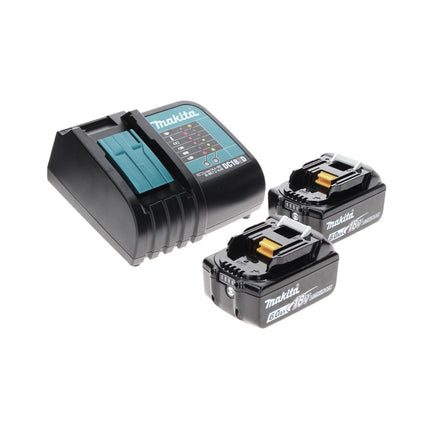 Makita DTW 180 SGTX Visseuse à chocs sans fil 18 V 180 Nm 3/8" Brushless + 2x Batteries 6,0 Ah + Chargeur + Jeu de mèches 70 pièces + Mallette TX