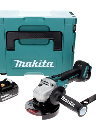 Makita DGA 506 F1J Meuleuse d'angle sans fil 18 V 125 mm + 1x Batterie 3,0 Ah + Makpac - sans chargeur