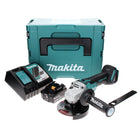 Makita DGA 506 RM1J Meuleuse d'angle sans fil, sans balai, 18 V 125 mm + 1x Batterie 4,0 Ah + Chargeur + Makpac