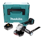 Makita DGA 506 G1J Meuleuse d'angle sans fil 18 V 125 mm brushless + 1x Batterie 6.0 Ah + Coffret Makpac - sans chargeur