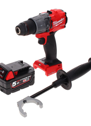 Taladro percutor inalámbrico Milwaukee M18 ONEPD2-501 18 V 135 Nm Brushless One Key Bluetooth + 1x batería 5,0 Ah - sin cargador