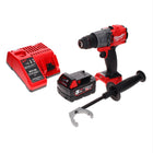 Taladro percutor inalámbrico Milwaukee M18 ONEPD2-501C 18 V 135 Nm Brushless One Key Bluetooth + 1x batería 5,0 Ah + cargador