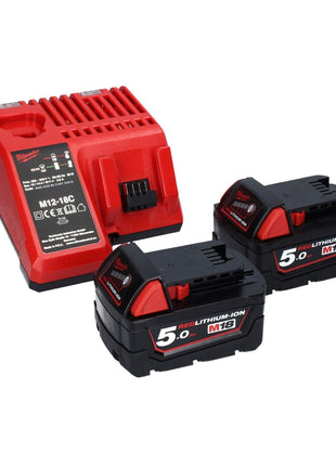 Taladro percutor inalámbrico Milwaukee M18 ONEPD2-502C 18 V 135 Nm Brushless One Key Bluetooth + 2x baterías 5,0 Ah + cargador