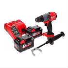 Taladro percutor inalámbrico Milwaukee M18 ONEPD2-902C 18 V 135 Nm Brushless One Key Bluetooth + 2x baterías 9,0 Ah + cargador