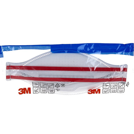 3M FFP3 Aura 9332+ Masque respiratoire avec valve - 10 pièces EN149: 2001 FFP3 NR D