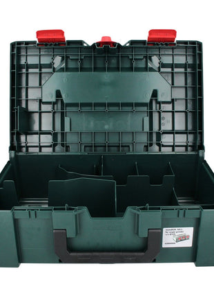 Metabo metaBOX 165 L Coffret de transport pour meuleuse d'angle 125 mm, en plastique, empilable  (626890000)